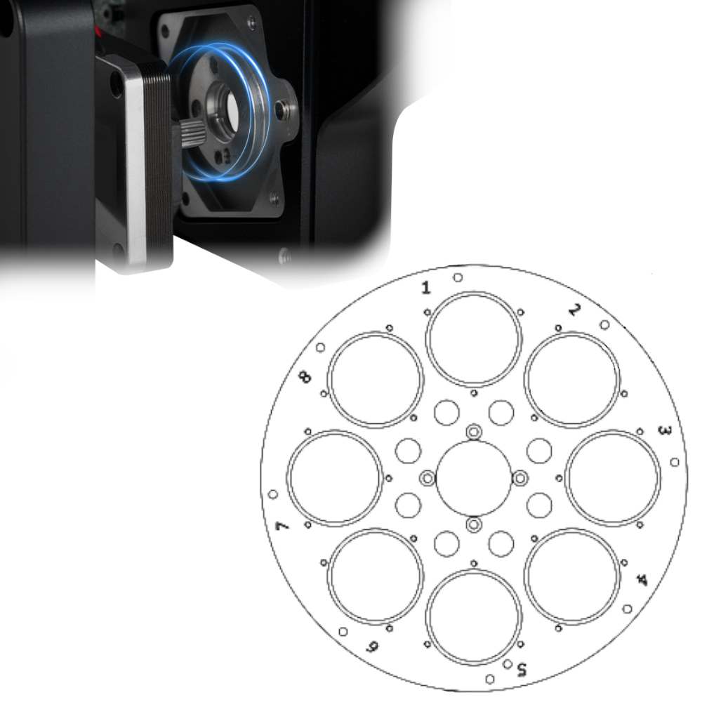 ZWO 8 position filter wheel carousel