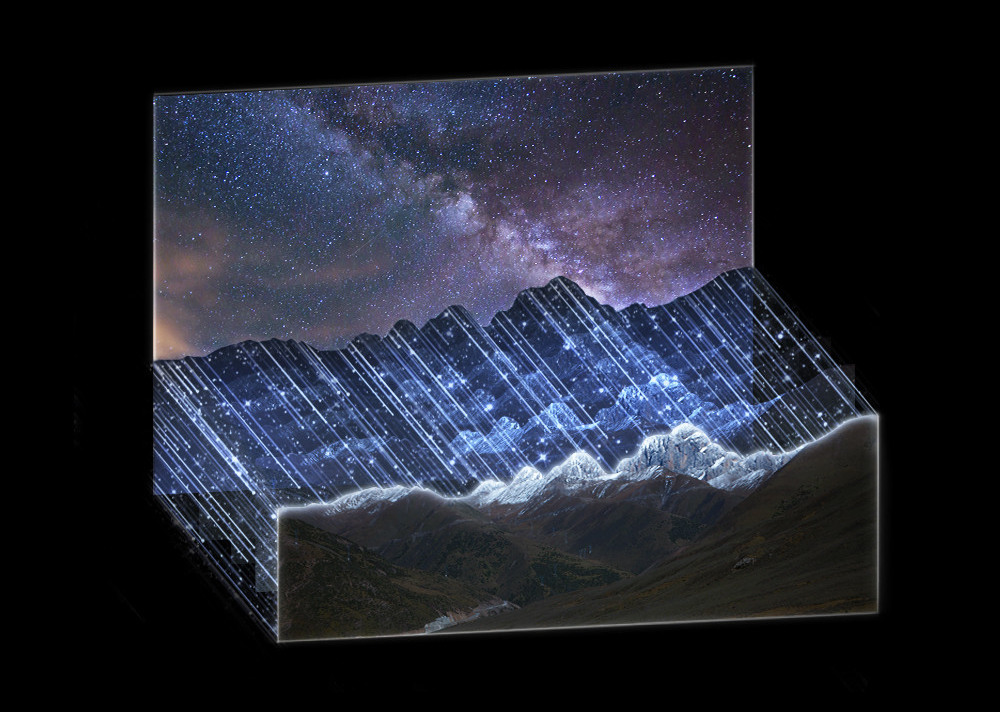 Image showing the foreground being separated from a Milky Way sky
