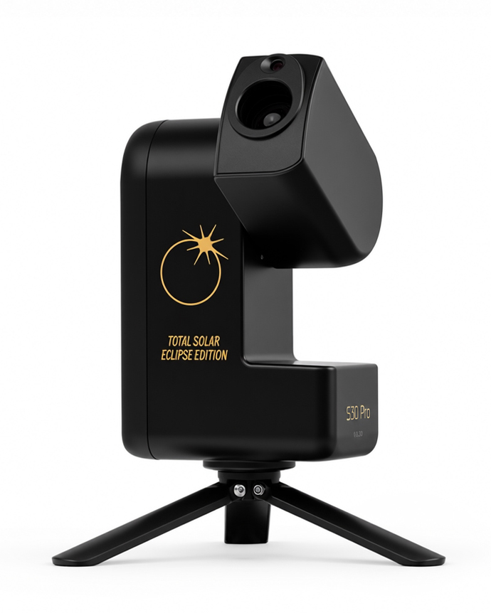 Seestar S30 Pro Eclipse Edition quarter profile shot, facing left
