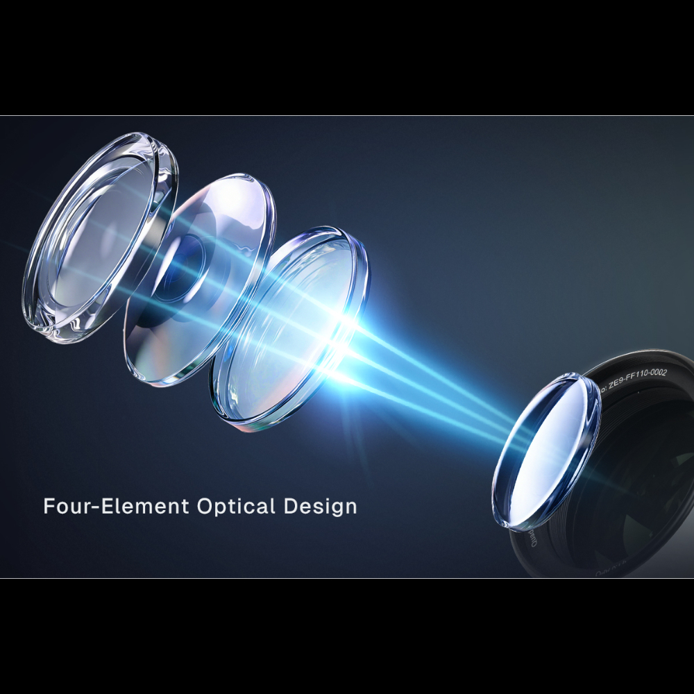 Graphic showing optics and telescope optical specs