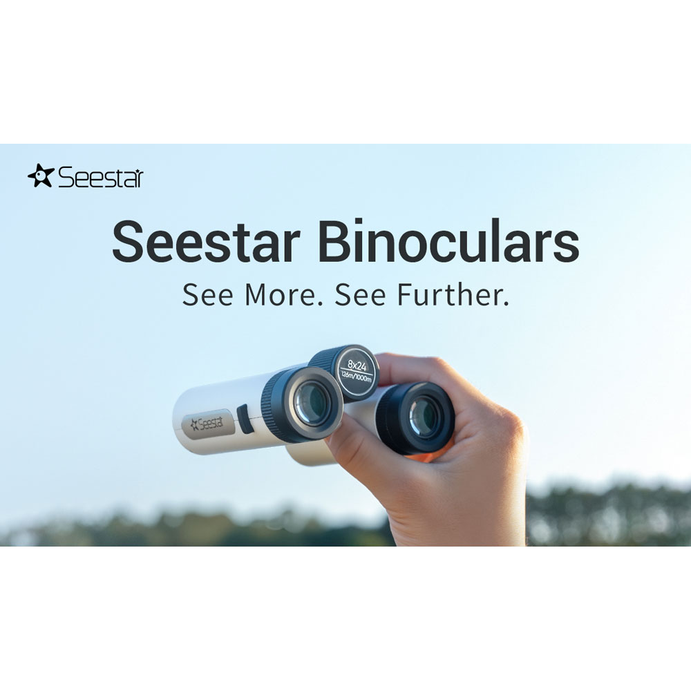 SeeStar Binoculars with See More See Further Slogan