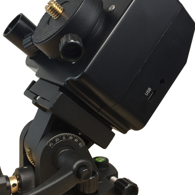{{Star Adventurer GTi mount head with shaft and counterweight}}
