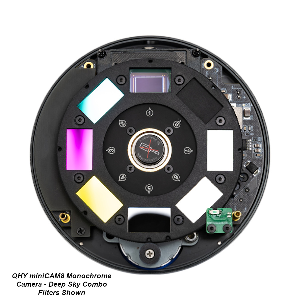The miniCAM8 with the cover removed