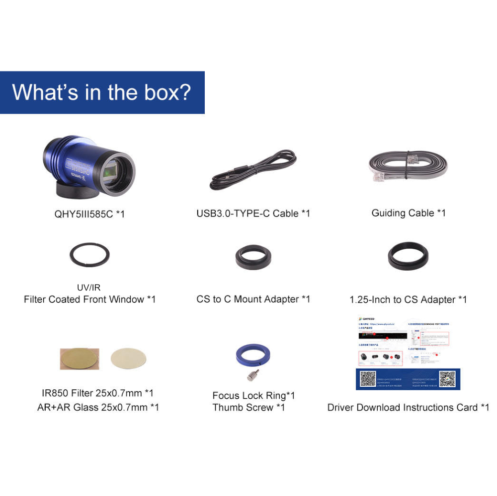 QHY5III585C What’s In The Box