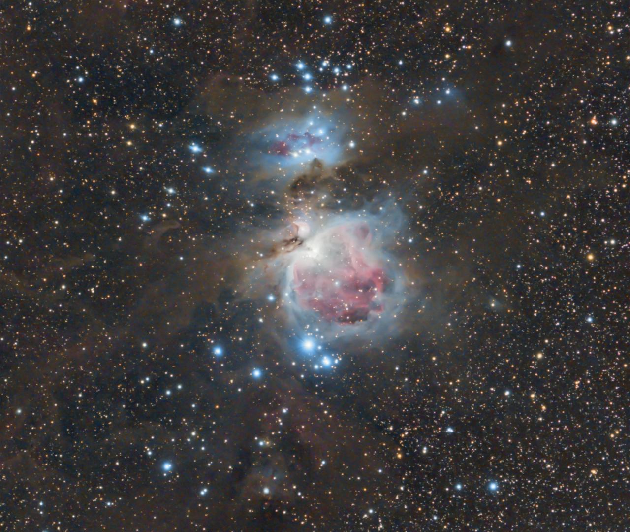 The Orion Nebula in the constellation of Orion