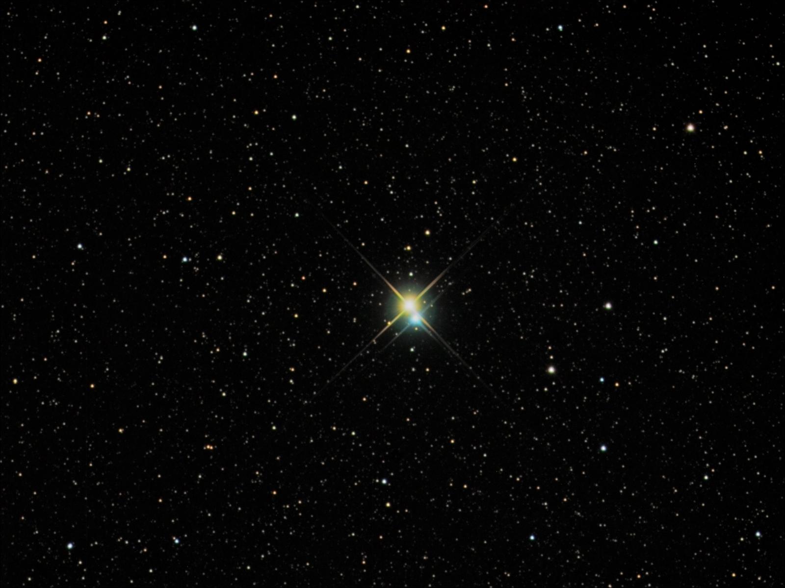 The Double Star Albireo in the constellation of Cygnus