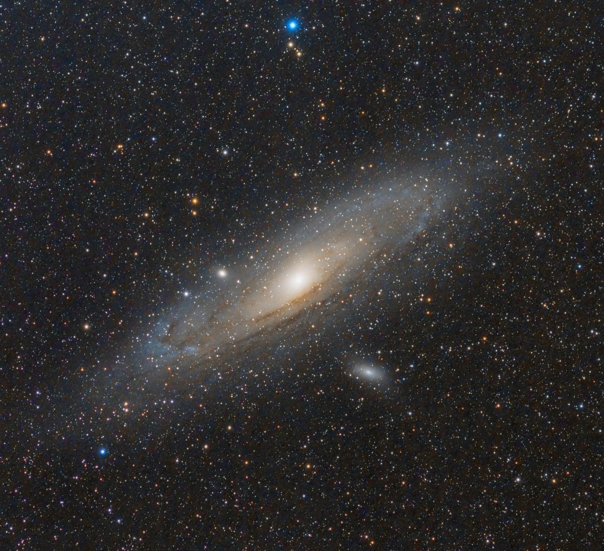 The Andromeda Galaxy in the constellation of Andromeda