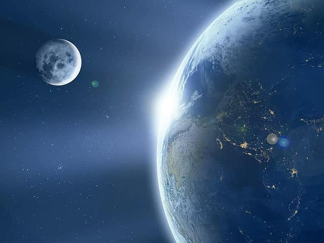 Earth and Moon