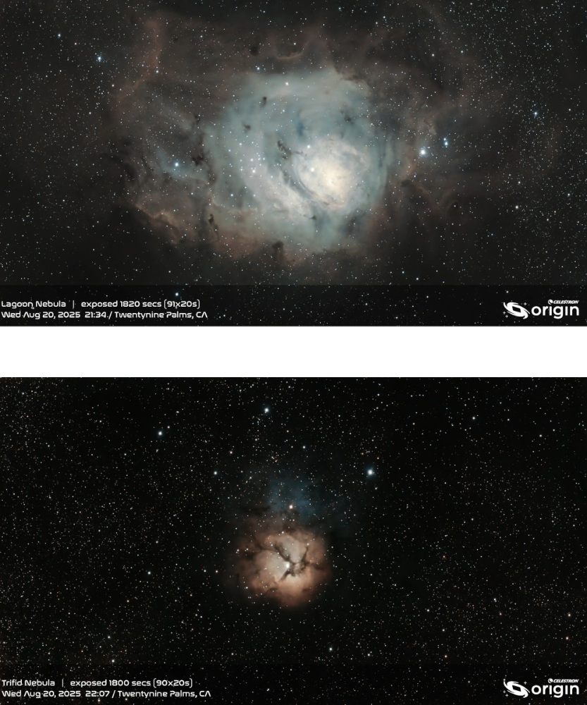 {{Apertura AD8 Dobsonian reflector telescope, front of tube facing camera}}
