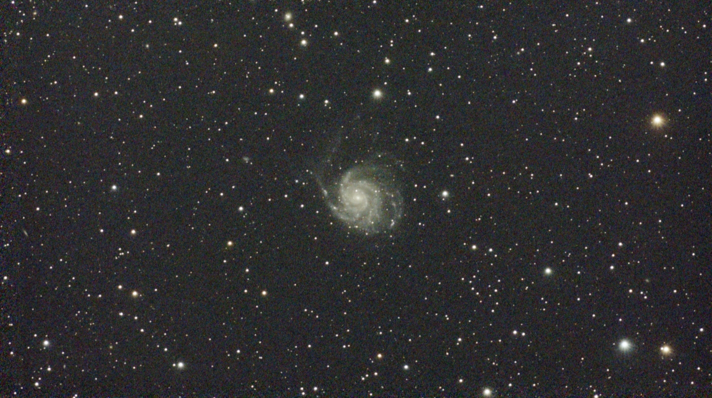 Photo of M101 Before Stellar Studio Enhancements
