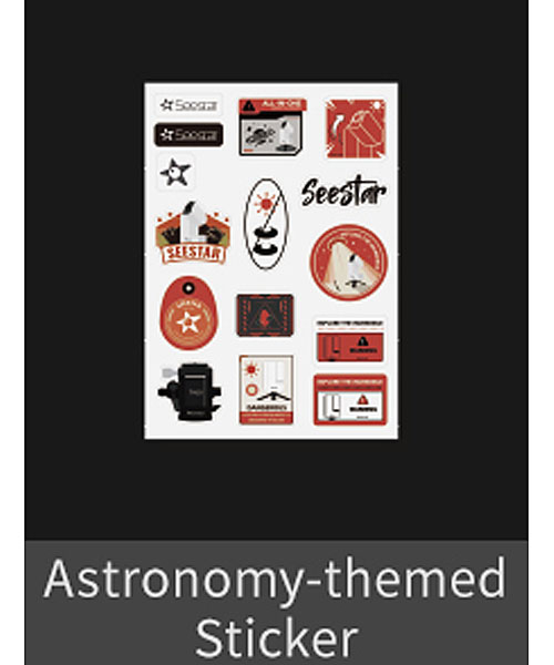 ZWO Seestar S30 Pro Smart Telescope Astronomy Themed Sticker Sheet