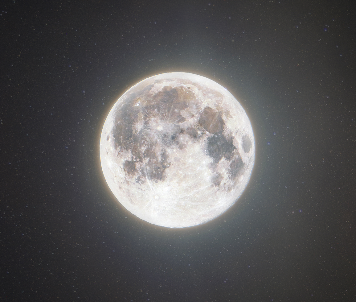 Moon through a small telescope