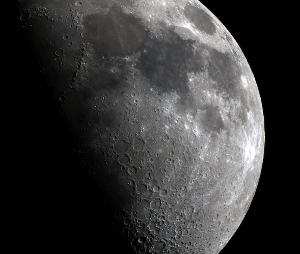 Moon through a medium telescope