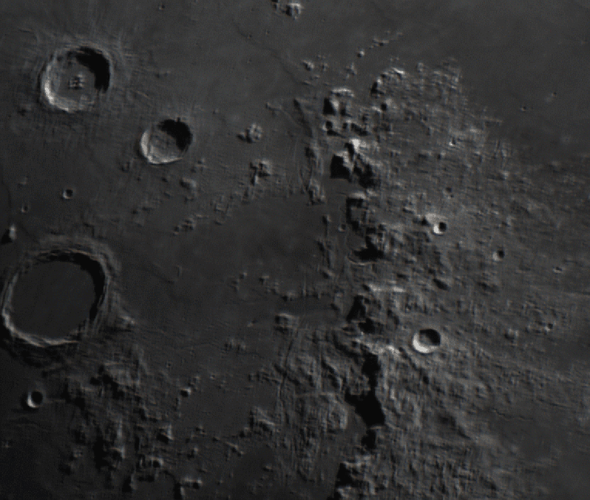 Moon through a large telescope