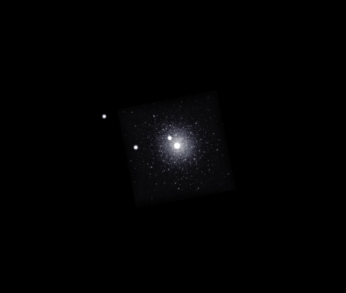 Star Cluster Through a Small Telescope
