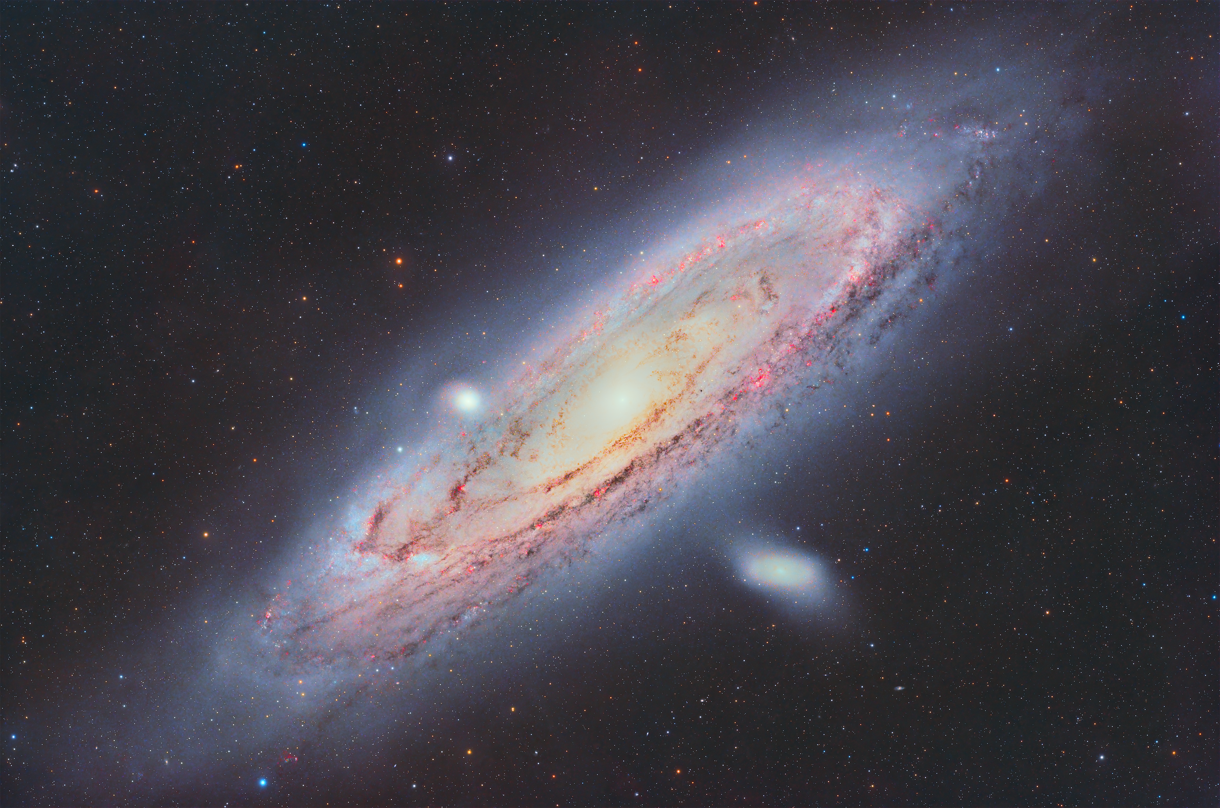 Image of the Andromeda Galaxy with Great Composition and Cropping