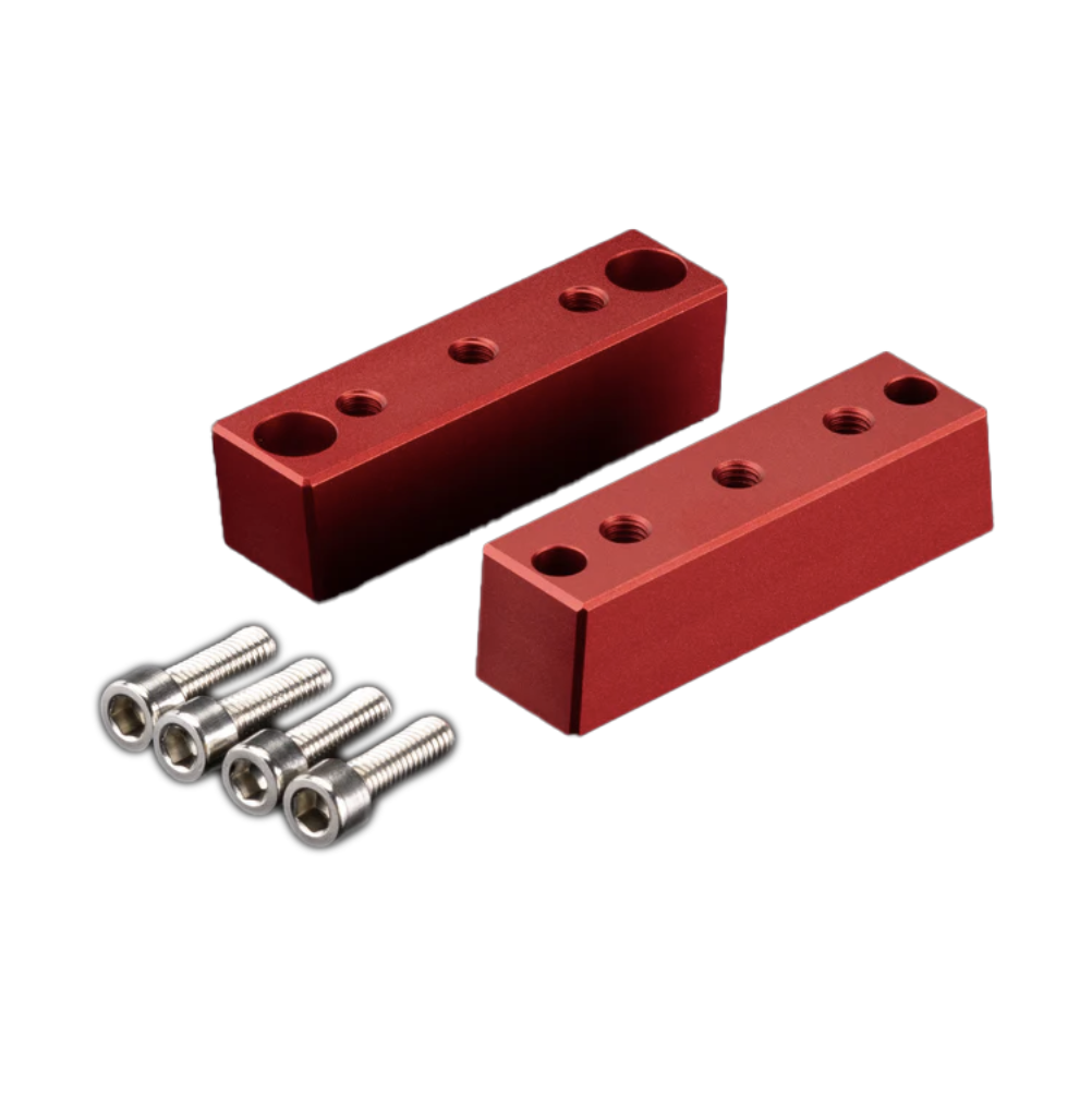 William Optics Pair of Riser Blocks for GT81 WIFD, RedCat71 WIFD - Red