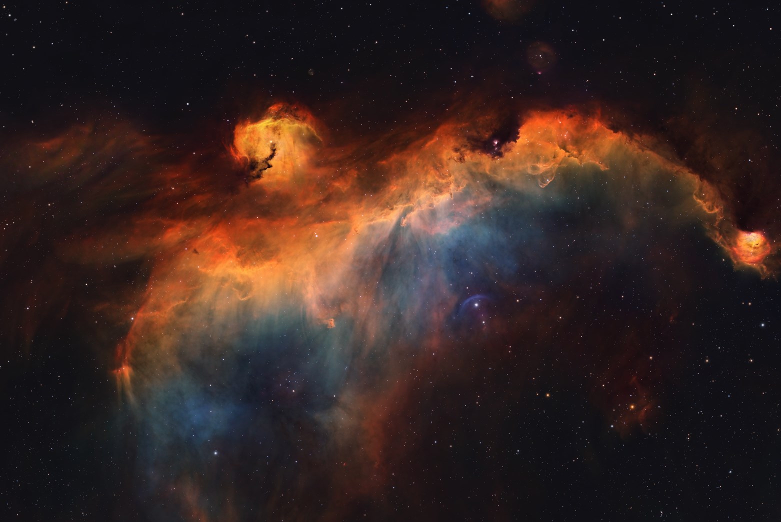 Seagull Nebula shot through the RedCat91