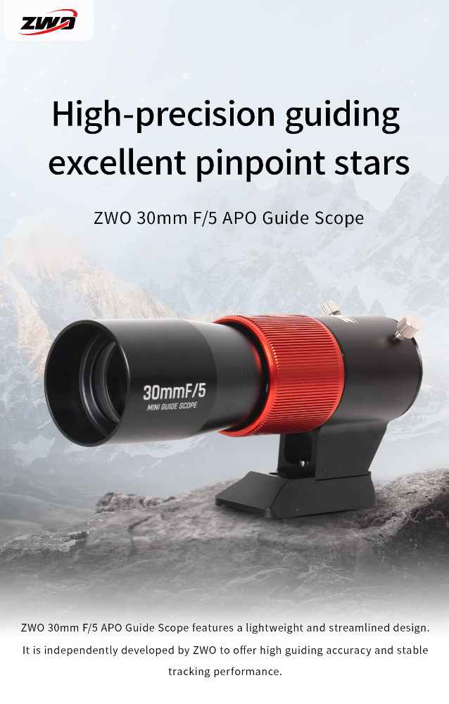 ZWO Guidescope f/4 side view