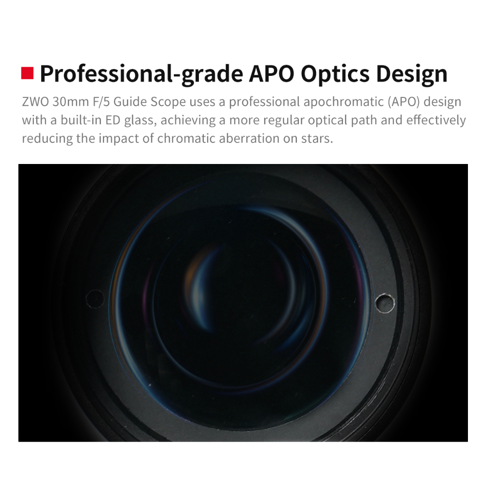 ZWO F4 Guidescope front objective