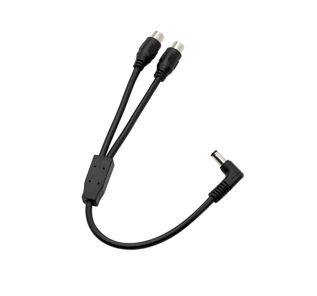 ZWO DC Y Splitter Cable - 1 Male DC Jack to 2 Female RCA
