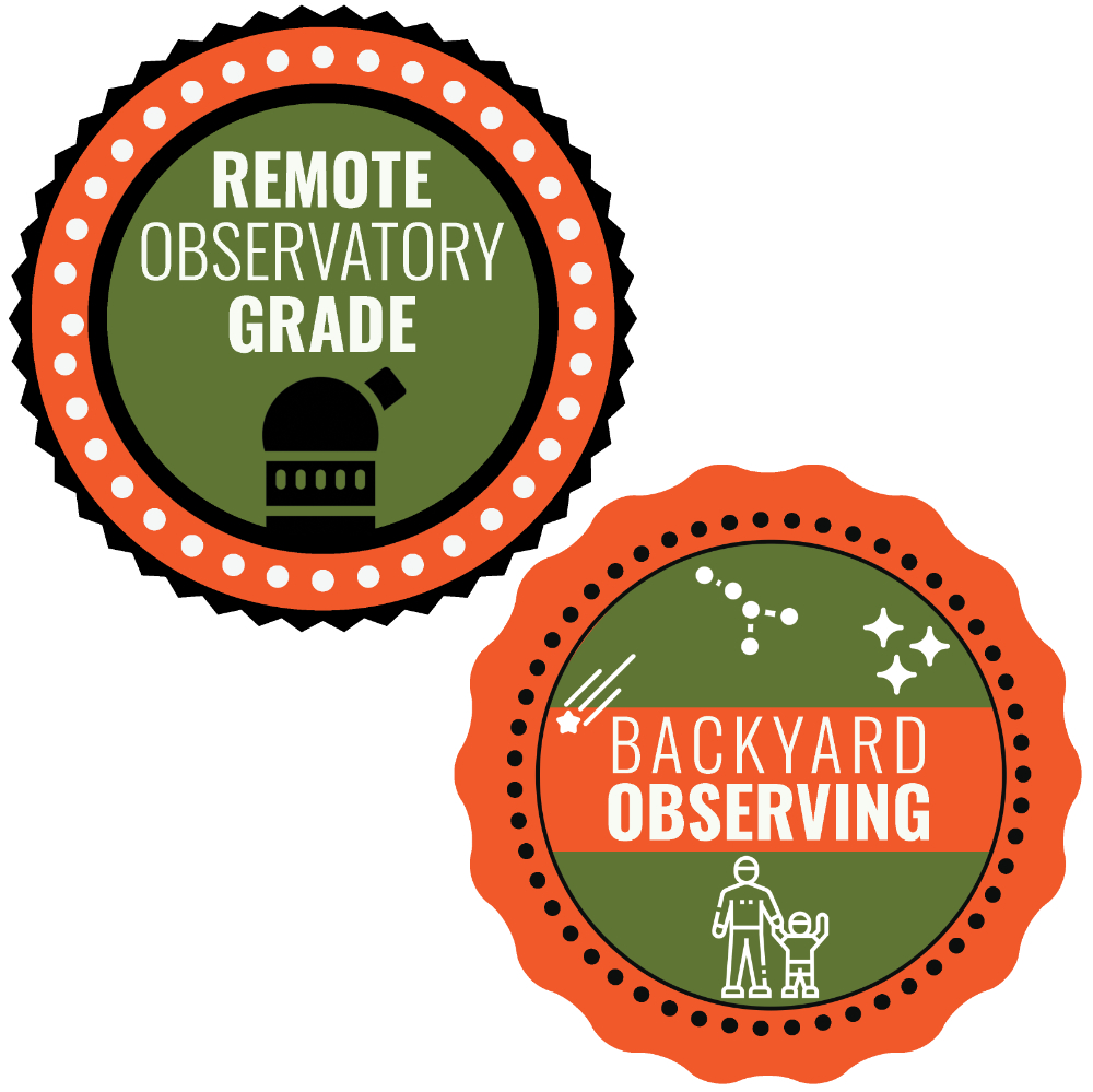 backyard and remote observing badges