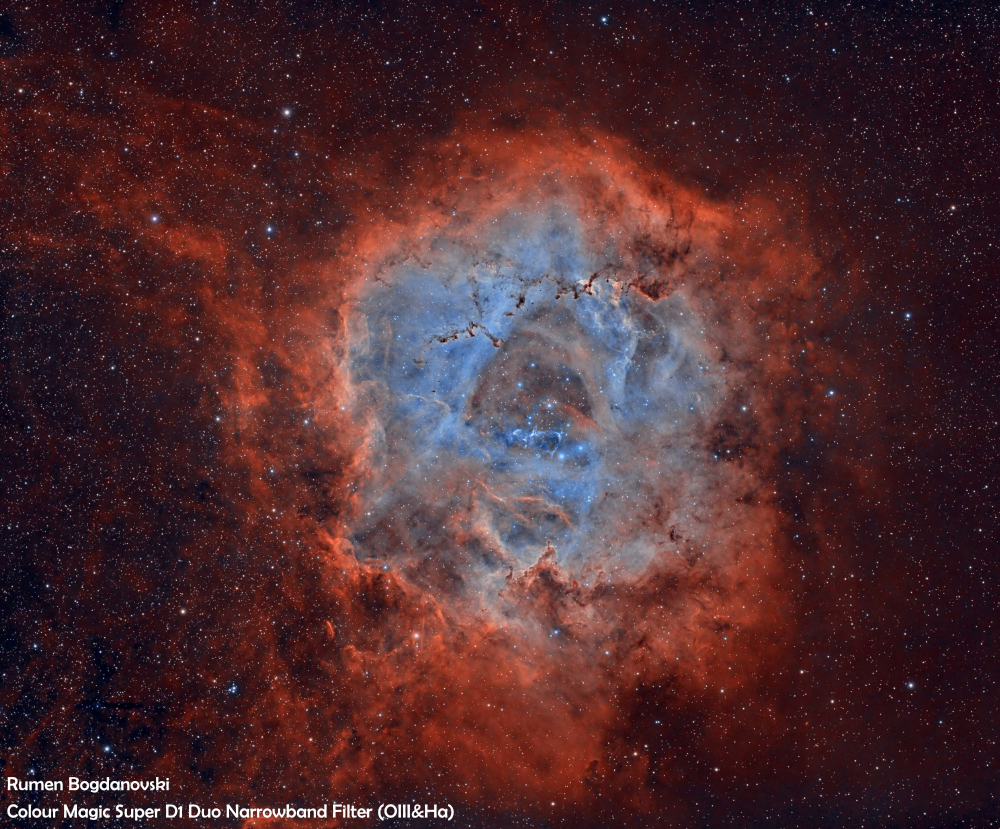 {{Rosoette nebula with D1 filter}}