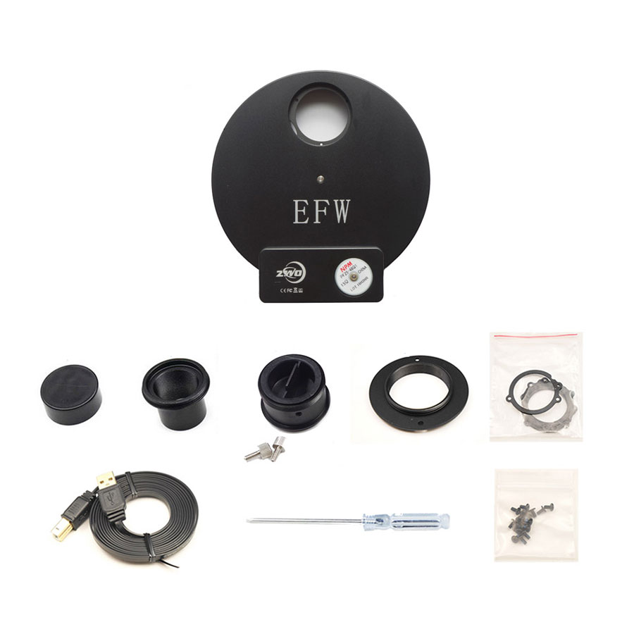 ZWO EFW 8X1.25 Filter Wheel Included Accessories