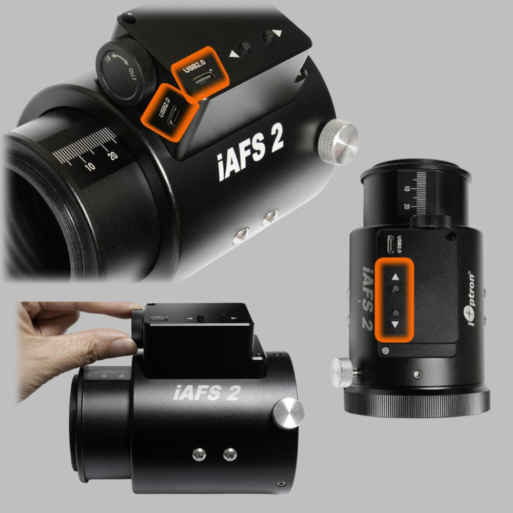 multiple angles of the iAFS 2, demonstrating the different adjustments