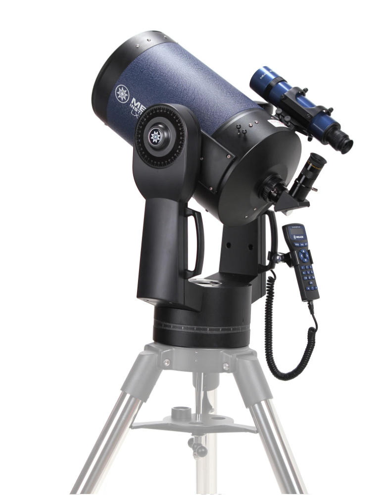 Celestron CPC 1100 on tripod right pointing