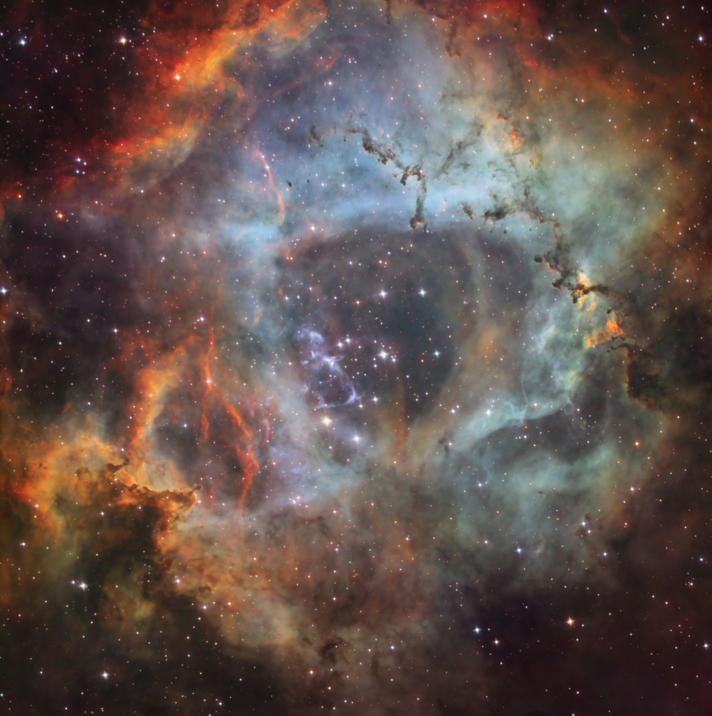 FInal Image of Rosette with CarbonStar 150 and ASI 533MM Pro