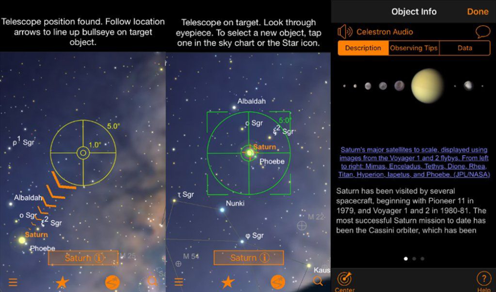 {{Starsense Explorer app}}