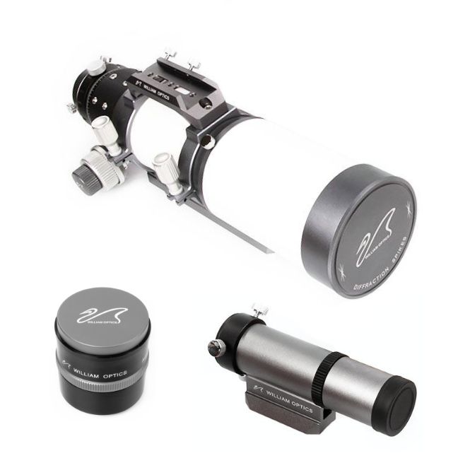 William Optics Gran Turismo 81 f/5.9 APO Refractor in Space Gray with 32mm UniGuide and P-FLAT6AIII