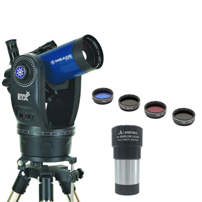 Meade ETX 90 Observer Computerized Telescope with Free Barlow amp Filters - 205004