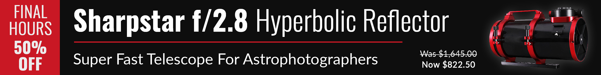Sharpstar f/2.8 Astrograph Sale